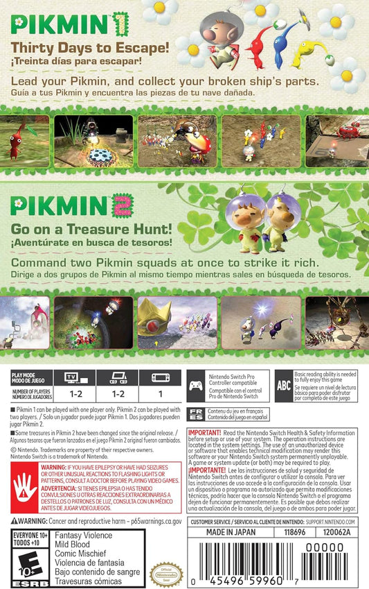 [Japanese Nintendo Switch] Pikmin 1+2 (Import version: North America) – Switch