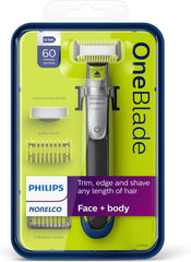 Philips Norelco OneBlade Face + Body Hybrid Electric Trimmer Shaver QP2630/70