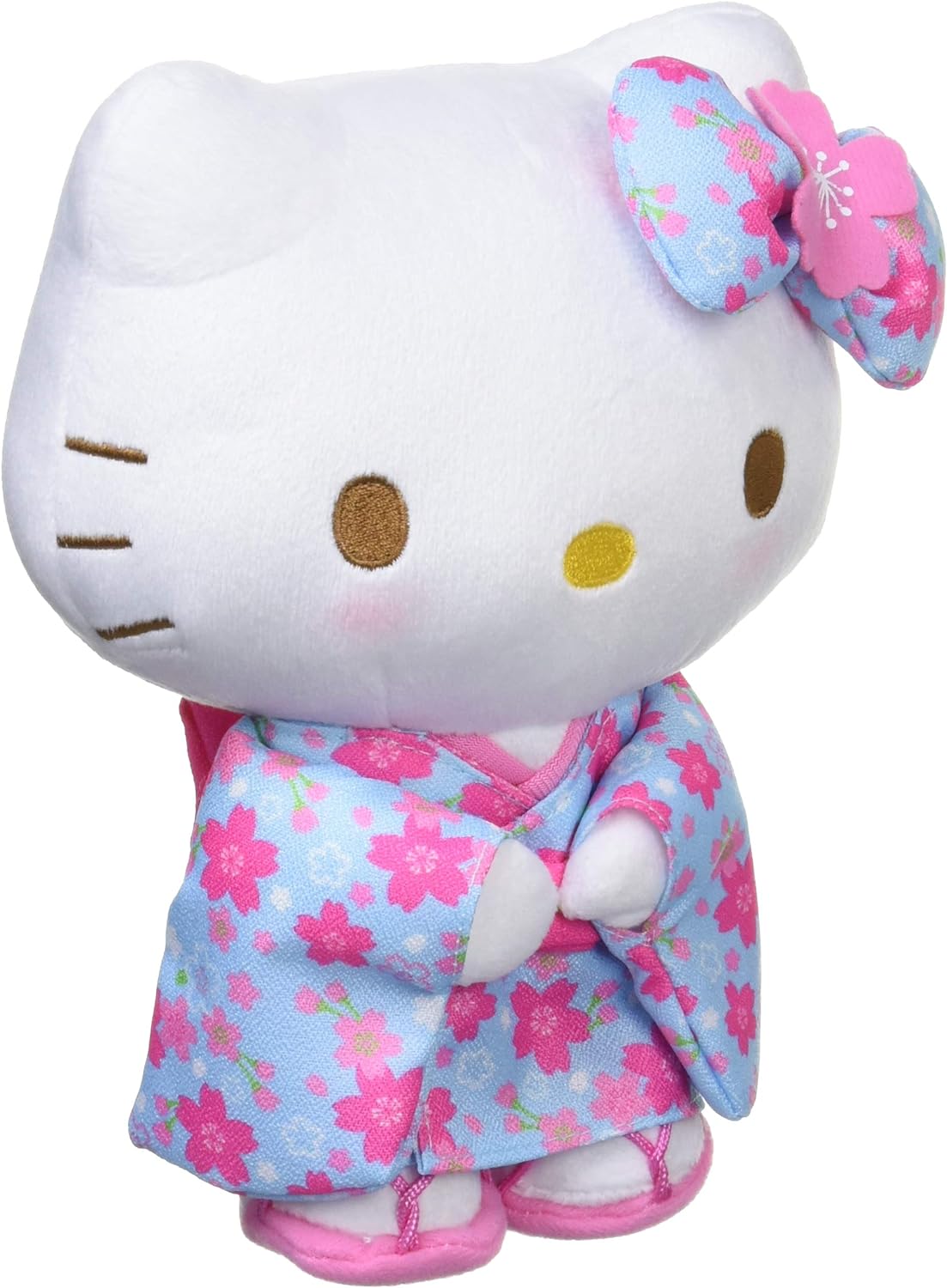 Sanrio Hello Kitty Sakura Kimono Series a light blue stuffed animal Size S 098467-17