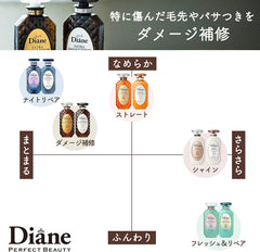 [Japanese Shampoo and Conditioner] Shampoo   Treatment Damage Repair Floral   Berry Scent Diane Perfect Beauty Extra Damage Repair Set 450ml x 2