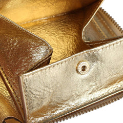 Comme des Garcons Wallet Bifold Round Zipper GOLD AND SILVER WALLET SA7100G Gold Parallel Import