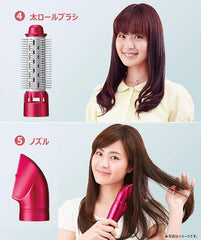 Panasonic EH-KN9C-RP Kurukuru Dryer, Nano Care, For Overseas Use, Rouge Pink