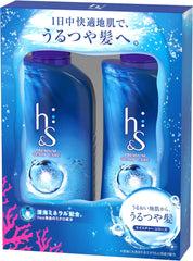 [Japanese Shampoo and Conditioner] h s Moisture Pump Shampoo + Conditioner 2 Piece Assortment