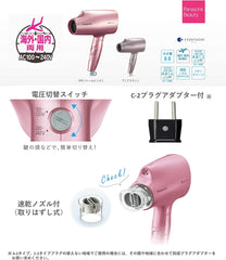 Panasonic EH-CNA5B-PP Hair Dryer, Nanocare, For Overseas Use, Pale Pink