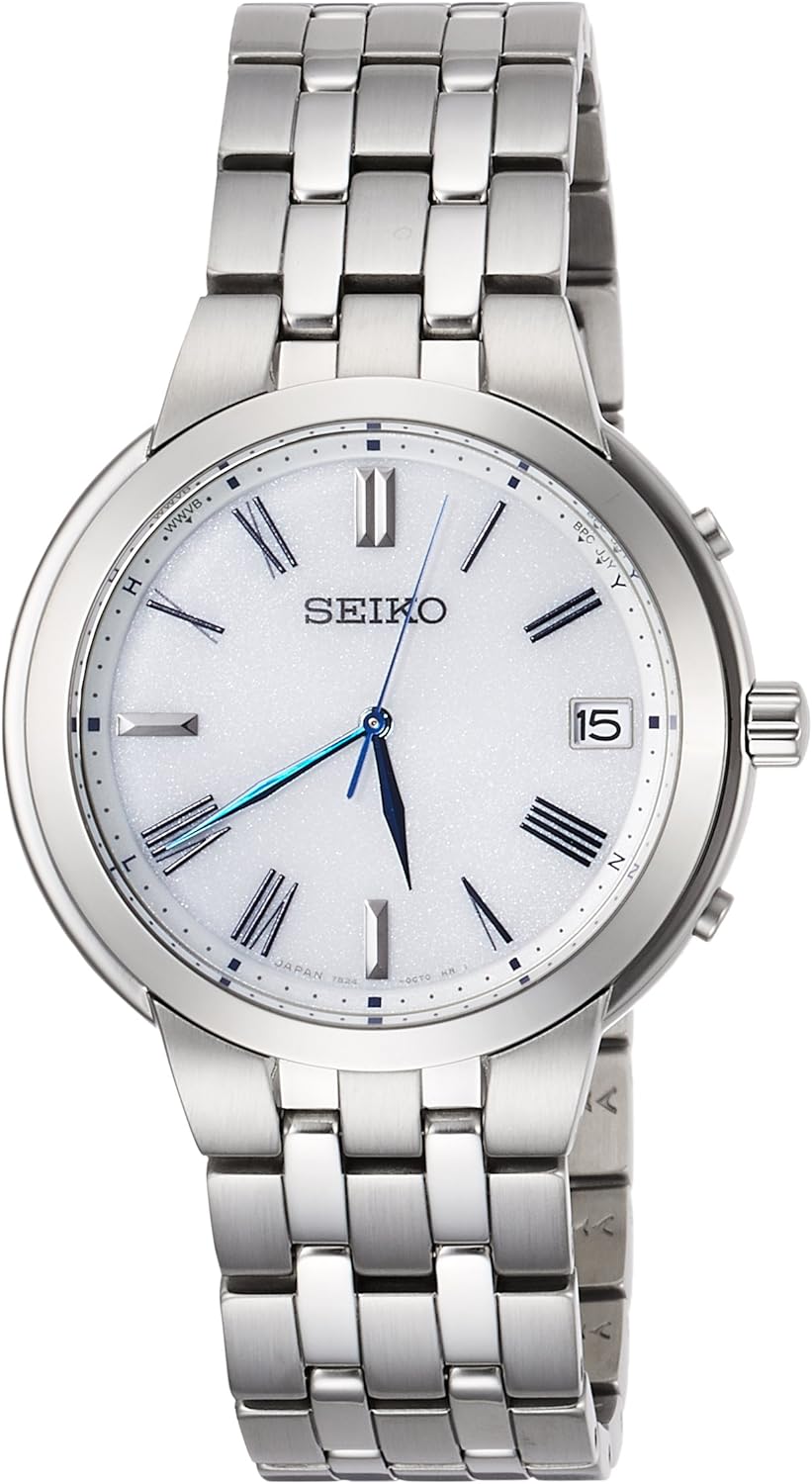 Seiko Watch Watch Seiko Selection Solar Radio Pair Model Solar Radio Pair Model SBTM263 Men's Silver