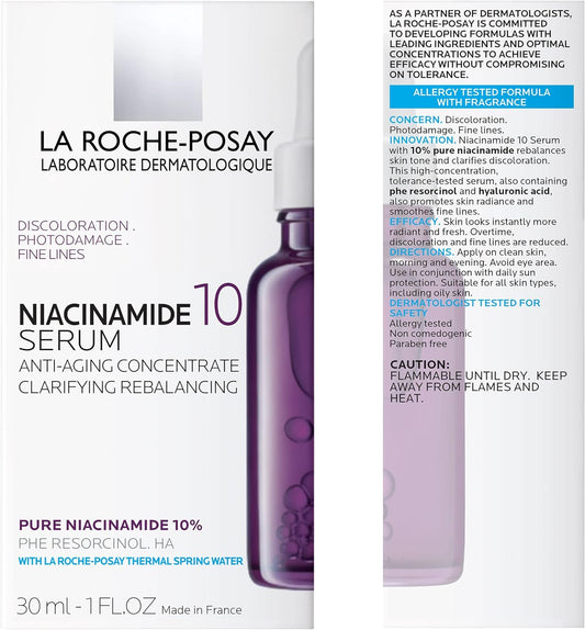 La Roche Posay Serum N10 Serum, Sensitive Skin, Niacinamide, High Formulation, Aging Care