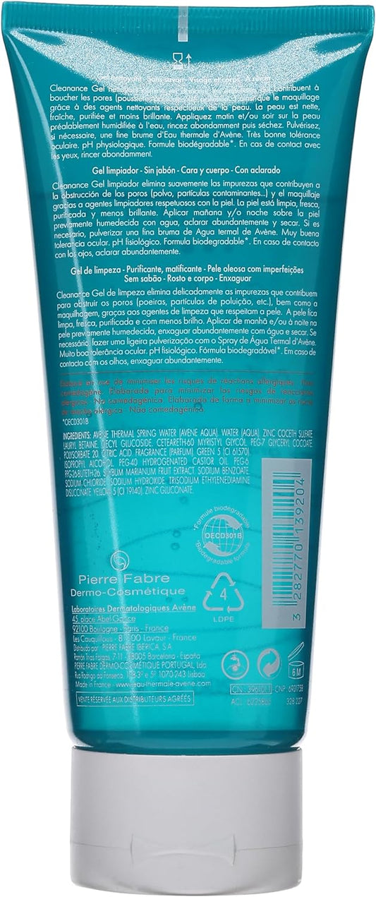 Avene Soapless Gel Cleanser, 6.8 fl oz (200 ml)