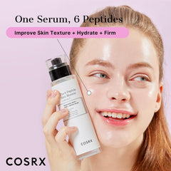 COSRX Peptide Booster Beauty Serum, Peptide 6 Skin Booster, 5.3 fl oz (150 ml), Niacinamide, Hyaluronic Acid, Adenosine, Allantoin Serum, Milky Lotion, Toner, NMF, Derma, Research, Moisturizing,