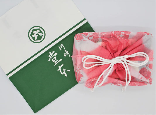 Daishi Roll Drawstring Bag, 1 Box, Paper Bag Included, Soy Sauce Flavor, 2 Bags of Salt Flavor, Hand Rolled, Kawasaki Daishi Product, Kawasaki Daishi Rice Crackers, Nori Roll, Ochugen Souvenir