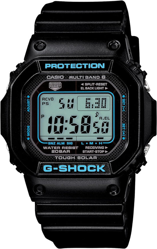 CASIO G-SHOCK BLACK X BLUE SERIES (GW-M5610BA-1JF) 6 MULTIBANDS SOLAR POWERED MEN'S WATCH