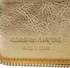 Comme des Garcons Wallet Bifold Round Zipper GOLD AND SILVER WALLET SA7100G Gold Parallel Import