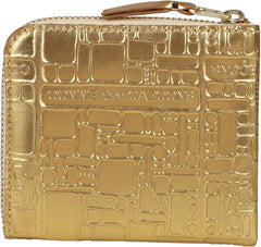 EMBOSSED LOGOTYPE SA3100EG COMME DES GARCONS Wallet, Coin Purse, Coin Case, L-Shaped Zipper, Men's, Women's, Gold