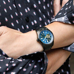 SCVE055 Men's Automatic Watch, Black, Japan Blue, Bracelet Type