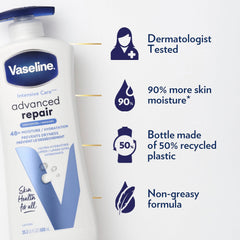 Vaseline Advanced Dri Repair Body Lotion, 20.3 fl oz (600 ml)