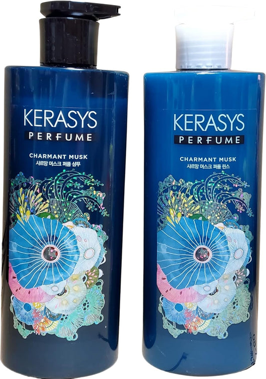 [Japanese Shampoo and Conditioner] KERASYS PERFUME SHAMPOO AND CONDITIONER Shampoo and conditioner set 600ml x 2 (CHARMANT MUSK)