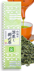 Shizuoka Kakegawa Deep Steamed Green Tea Leaf Tea 10.6 oz (300 g), Large Capacity, Tea Plantation, World Agricultural Heritage Yamaei