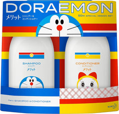 [Japanese Shampoo and Conditioner] Merit Doraemon 50th Special Design Set (DORAEMON 50th SPECIAL DESIGN SET) Pump Pair (Shampoo 480ml + Conditioner 480ml) Quasi-drug