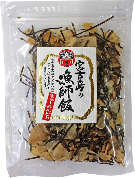 Okinawa Souvenir, Bonito Tuna Sute, Dried Aosa, Made in Japan, Seaweed, Miyakojima Fisherman Rice, 0.7 oz (20 g)