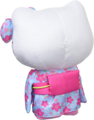 Sanrio Hello Kitty Sakura Kimono Series a light blue stuffed animal Size S 098467-17