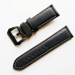 Panerai Replacement Strap 0.8/0.9/1.0 inches (20/22/26 mm) Leather Strap Deca Thick 44mm Case Band Replacement Smart Watch Strap