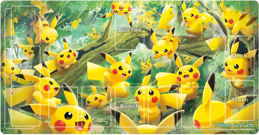 Pokemon Card Game Rubber Playmat Pikachu Forest