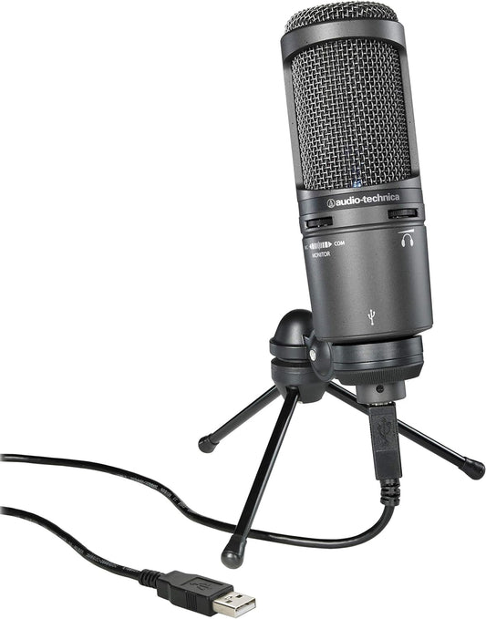 Audio-Technica AT2020USB+ USB Microphone PC Microphone Condenser Microphone Condenser Microphone Streamer Content Creator Gamer Voice Chat Live Commentary Windows MAC Domestic Genuine Product