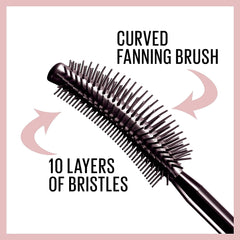 Maybelline New York Maybelline Makeup Crush Sensational Washable Mascara, Blackest Black Volume-Up Mascara, 0.32 fl oz