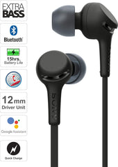 Sony/Sony WI-XB400 Extra Bass Extra Bass In-Ear Wireless Earphones (Black/Black)