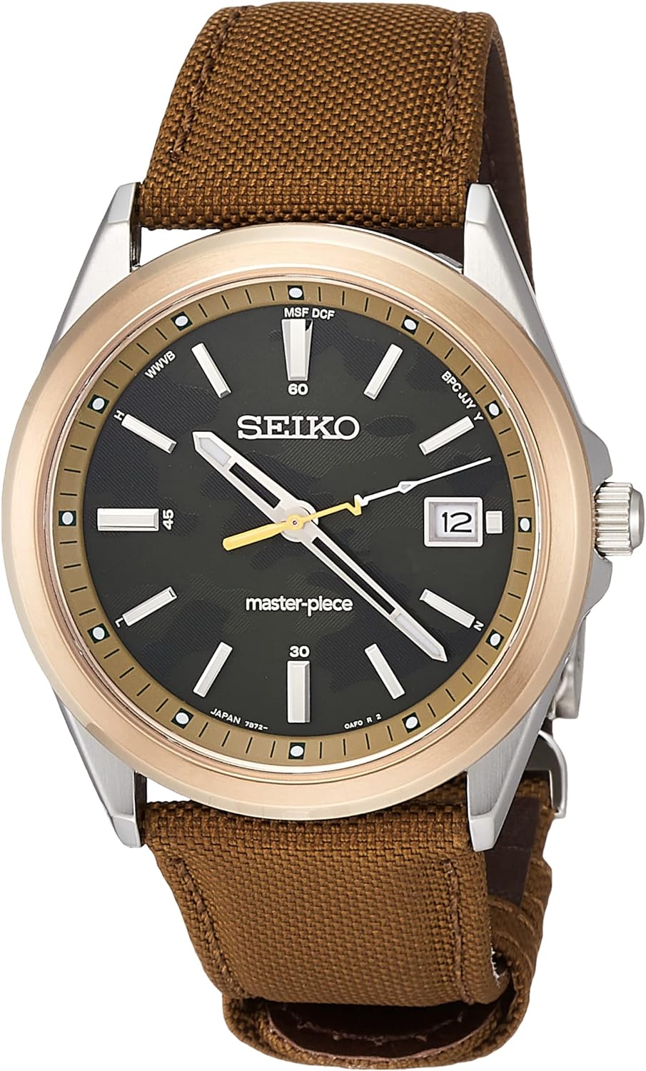 Master-Piece Wristwatch, 2nd Edition SBTM314, Men's Brown, Dial Color: Khaki (camouflage)