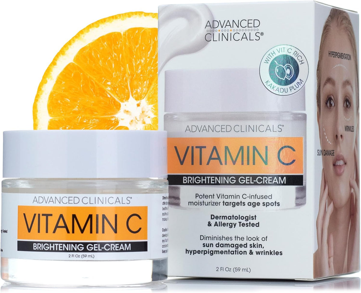 Advanced Clinicals, Vitamin C, Brightening Gel Cream, 2 fl oz