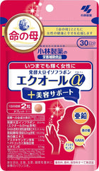 [Japanese Sports Supplements] Kobayashi Pharmaceutical's nutritional supplement Equol α Plus Beauty Support Zinc Swallow's Nest Extract Astaxanthin 60 tablets Approx. 30 days supply Mother of Life Supplement