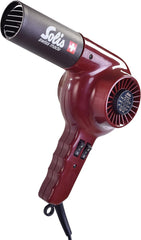 Solis 315 Professional Hairdryer, Bordeaux, Perfect for Blow-Drying