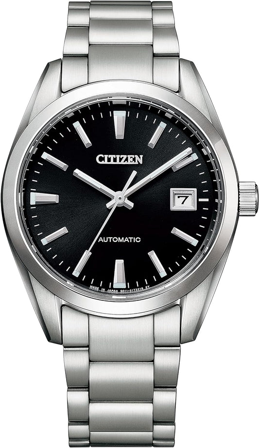 Citizen NB1050-59E Mechanical Automatic Watch, Waterproof, Date   Second Hand, Made in Japan, Citizen Collection NB1050-59E Men's Silver, Black, Bracelet Type