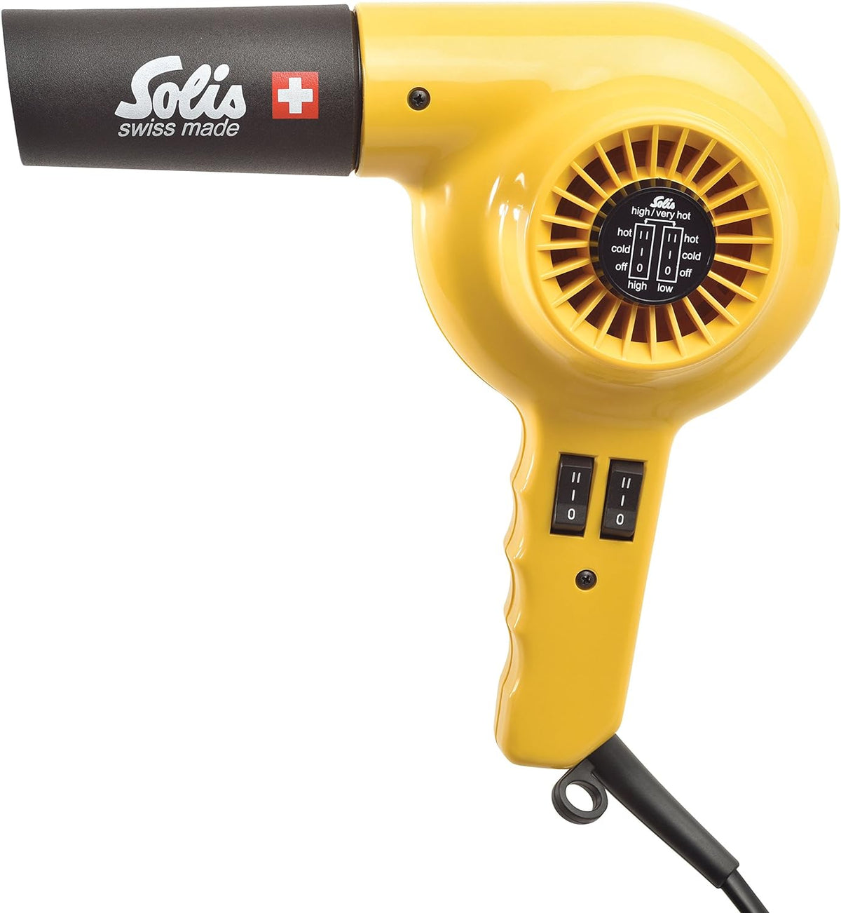 Solis Professional Hairdryer, Solis 315 ION Technology, Perfect for Blow-Drying, Yellow