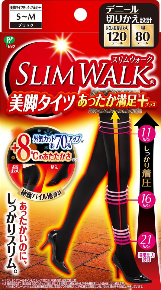 Slim Walk Satisfaction Plus Warming Stockings S-M Black