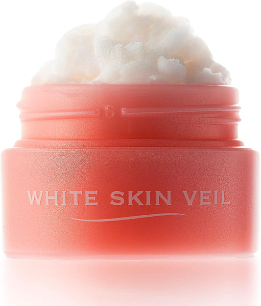 White Skin Veil, Pore Concealment, Korean Cosmetics, Foundation, Makeup Base, Cream Foundation, Ceramide Formulation, Pore Care, Hide Pores, High Coverage, Additive-free, No Shattering, Anti-Static (0.2 oz (7 g) (x1))