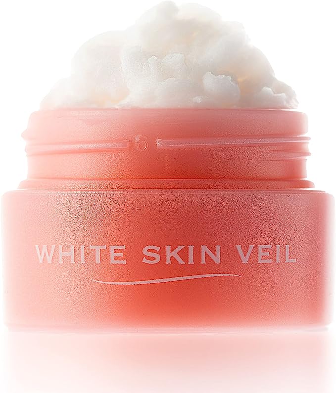 White Skin Veil, Conceals Pores, Sweat Resistant Foundation, Korean Cosmetics, Makeup Base, Cream Foundation, Pore Care, Matte Skin, Ceramide Blend, High Coverage, Fine Lines Disappearing, Additive-Free, Stays In Place, Prevents Bleak (0.2 oz (7 g) (x 1))