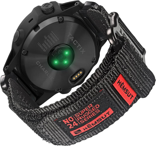 Garmin Belt, Garmin Band for Fēnix, Instinct, Vivoactive, Approach, MARQ, Quatix, D2, Forerunner, Enduro Series, Upgraded Connectors, Garmin Quick Fit Ver, 20, 22, 26mm