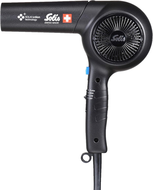 Solis Brillion Blow Professional Dryer, Solis Brillion Technology, Solis Infinity BLOC Motor, Black (SD320B)