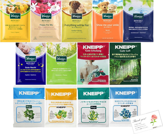 Kneipp Bath Salt, 11 Types, Assorted Random Set, Bath Salts