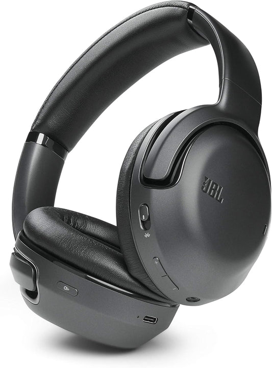 JBL Tour ONE Wireless Headphones, Hybrid Real-Time Noise Cancelling, Bluetooth Compatible, Wireless Charging Supported, Black/JBLTOURONEBLK