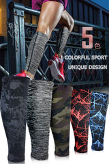 iyoiyo CFSa01 Calf Supporter, High Elasticity, Calf Sleeve, Thin, Compression, Shin Supporter, Sweat Absorbent, Quick Drying, Available in 5 Colors, Gray Graffiti, XL