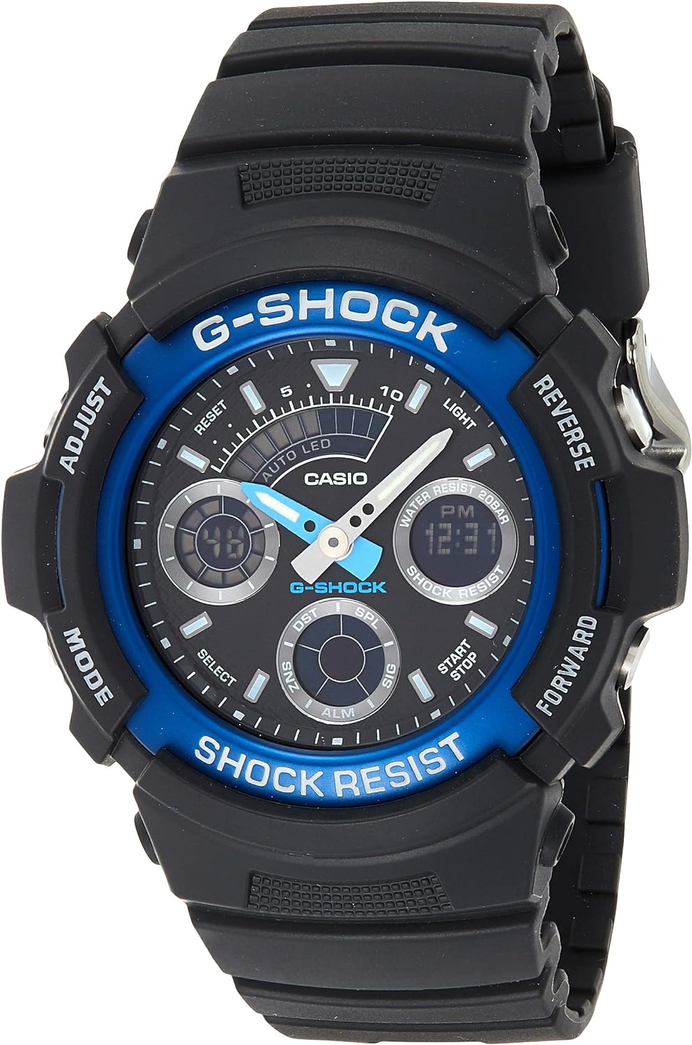 CASIO AW-591-2ADR G-Shock Watch, Digital/Analog Watch, Blue