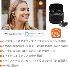 JBL CLUB PRO+ TWS Fully Wireless Earphones, Hybrid, Noise Canceling, IPX4, Bluetooth Compatible, Wireless Charging, 2020 Model, Black, JBLCLUBPROPTWSBLK