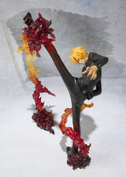 Figuarts Zero Sanji-Battle Ver. Devil-style Legs Painting Dragon Point Shot - (Diable Jambe Flambage Shot)