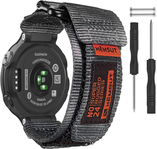 Garmin Belt for Garmin Foreathlete/Forerunner735xt/220/230/235/620/630/Approach S20/S5/S6 Replacement Belt, Breathable, Sweat Resistant Garmin Nylon Replacement Band