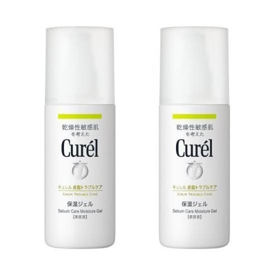 Kao Curel Sebum Trouble Care Moisturizing Gel, 4.2 fl oz (120 ml) x 2, 2852 120ml (x2)