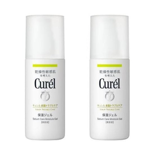 Kao Curel Sebum Trouble Care Moisturizing Gel, 4.2 fl oz (120 ml) x 2, 2852 120ml (x2)