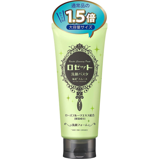 Rosette Facial Wash Pasta, Sea Mud Smooth, 6.3 oz (180 g) (Large Capacity, 1.5 Times the Normal Size), Facial Cleansing Foam, Pores, 6.3 oz (180 g)