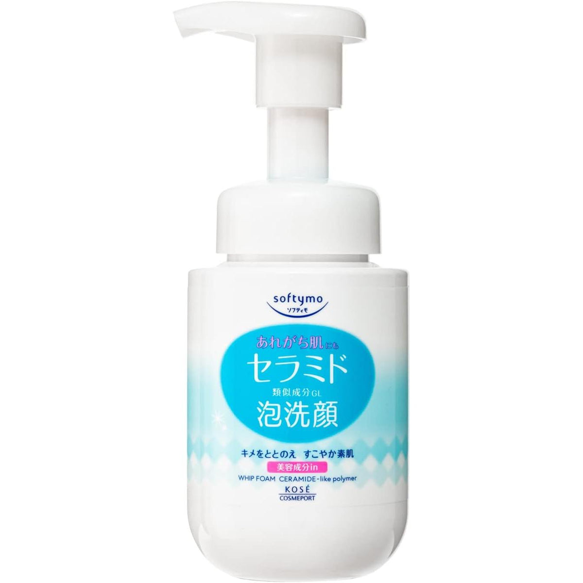 KOSE Softymo Foaming Face Wash (Ceramide) Bottle, 5.3 fl oz (150 ml)